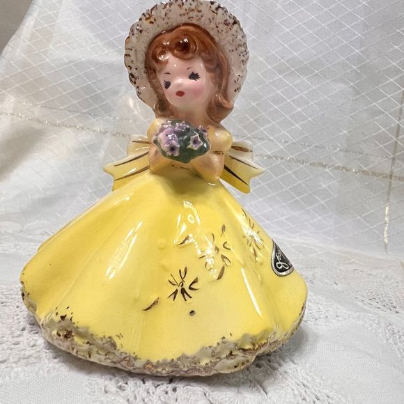 Vintage Josef Originals Figurines, August Doll of the Month, Vintage Figurines - Picture 2 of 10